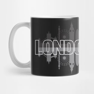 London, England Skyline Mug